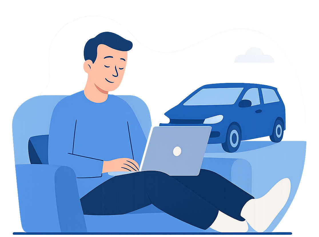 Auto von Zuhause prüfen lassen